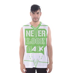 Never Look Back Men s Basketball Tank Top by Melcu