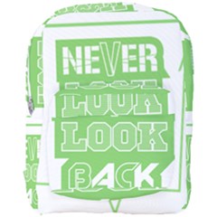 Never Look Back Full Print Backpack by Melcu