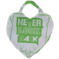 Never Look Back Giant Heart Shaped Tote by Melcu