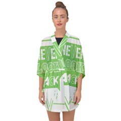 Never Look Back Half Sleeve Chiffon Kimono by Melcu