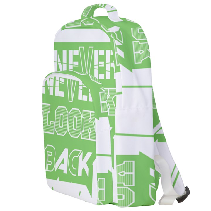 Never Look Back Double Compartment Backpack