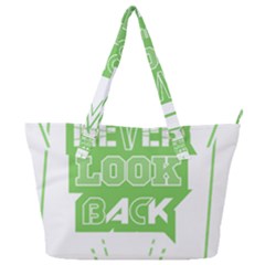 Never Look Back Full Print Shoulder Bag by Melcu