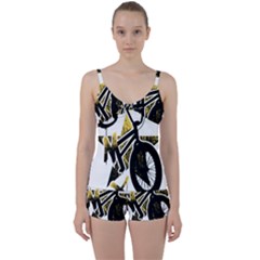 Bmx Tie Front Two Piece Tankini by Melcu