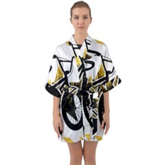 Bmx Quarter Sleeve Kimono Robe