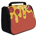 Pizza Topping funny modern yellow melting cheese and pepperonis Full Print Travel Pouch (Big) View2