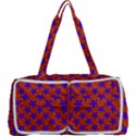 Purple Stars Pattern On Orange Multi Function Bag View1