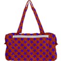 Purple Stars Pattern On Orange Multi Function Bag View2