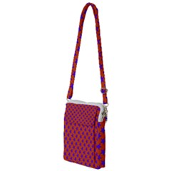 Purple Stars Pattern On Orange Multi Function Travel Bag