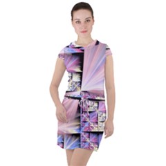 Fractal Art Artwork Digital Art Drawstring Hooded Dress