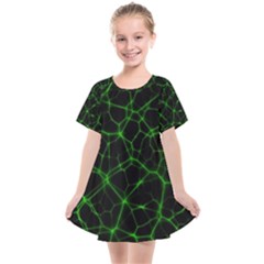 System Web Network Connection Kids  Smock Dress