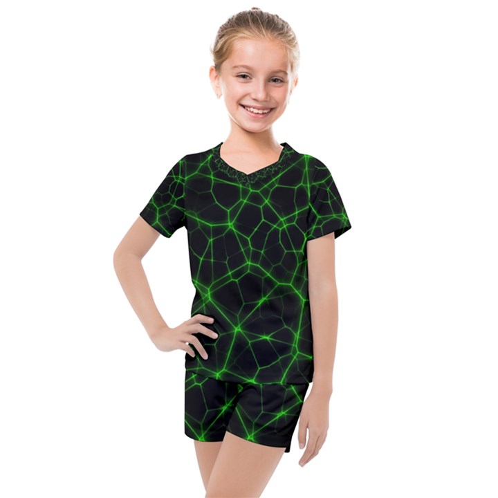 System Web Network Connection Kids  Mesh Tee and Shorts Set