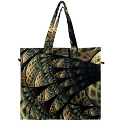 Pattern Abstract Fractals Canvas Travel Bag