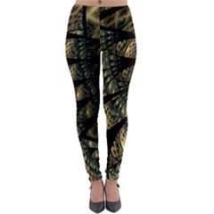 Pattern Abstract Fractals Lightweight Velour Leggings