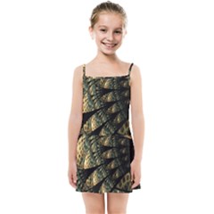 Pattern Abstract Fractals Kids  Summer Sun Dress