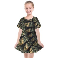 Pattern Abstract Fractals Kids  Smock Dress