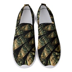 Pattern Abstract Fractals Women s Slip On Sneakers