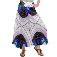 Patterns Fractal Background Digital Satin Palazzo Pants