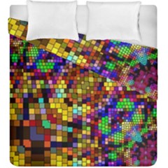 Color Mosaic Background Wall Duvet Cover Double Side (king Size) by Pakrebo