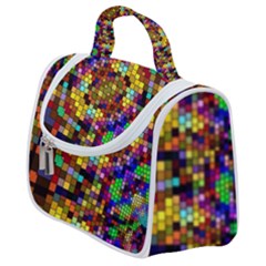 Color Mosaic Background Wall Satchel Handbag by Pakrebo