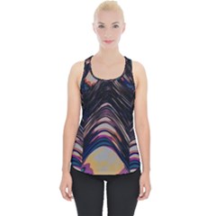 Pattern Texture Fractal Colorful Piece Up Tank Top by Pakrebo