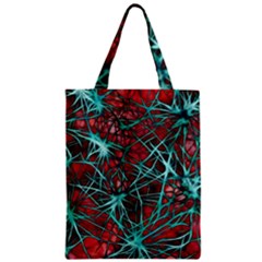 Nerves Cells Star Dendrites Sepia Zipper Classic Tote Bag by Pakrebo