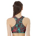 Nerves Cells Star Dendrites Sepia Sports Bra with Border View2