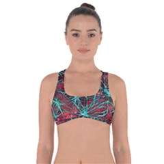 Nerves Cells Star Dendrites Sepia Got No Strings Sports Bra by Pakrebo