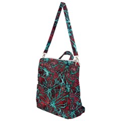 Nerves Cells Star Dendrites Sepia Crossbody Backpack by Pakrebo