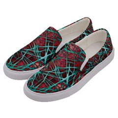 Nerves Cells Star Dendrites Sepia Men s Canvas Slip Ons by Pakrebo