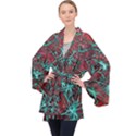 Nerves Cells Star Dendrites Sepia Velvet Kimono Robe View1