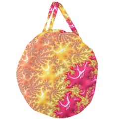 Fractal Math Mathematics Science Giant Round Zipper Tote by Pakrebo