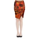 Leaf Autumn Nature Background Midi Wrap Pencil Skirt View1