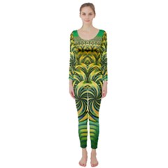 Fractal Tree Abstract Fractal Art Long Sleeve Catsuit by Pakrebo