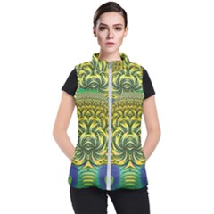 Fractal Tree Abstract Fractal Art Women s Puffer Vest by Pakrebo