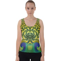 Fractal Tree Abstract Fractal Art Velvet Tank Top by Pakrebo