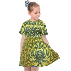 Fractal Tree Abstract Fractal Art Kids  Sailor Dress