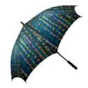 Binary Null One Digital Blue Golf Umbrellas View2