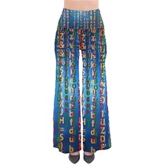 Binary Null One Digital Blue So Vintage Palazzo Pants by Pakrebo