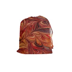 Marbled Paper Mottle Color Movement Drawstring Pouch (medium) by Pakrebo