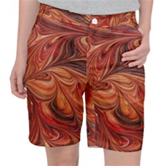 Marbled Paper Mottle Color Movement Pocket Shorts by Pakrebo