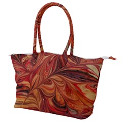 Marbled Paper Mottle Color Movement Canvas Shoulder Bag by Pakrebo