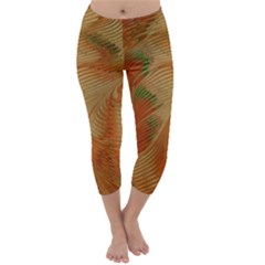 Mottle Color Movement Colorful Capri Winter Leggings  by Pakrebo