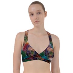 Network Earth Block Chain Globe Sweetheart Sports Bra by Pakrebo