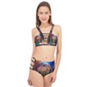 Network Earth Block Chain Globe Cage Up Bikini Set View1