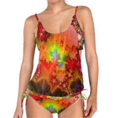 Background Abstract Color Form Tankini Set by Pakrebo