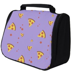 Pizza Pattern Violet Pepperoni Cheese Funny Slices Full Print Travel Pouch (big) by genx