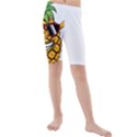 Dabbing Pineapple Sunglasses Shirt Aloha Hawaii Beach Gift Kids  Mid Length Swim Shorts View1