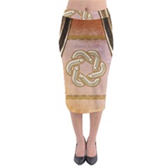 Decorative Celtic Knot Midi Pencil Skirt by FantasyWorld7