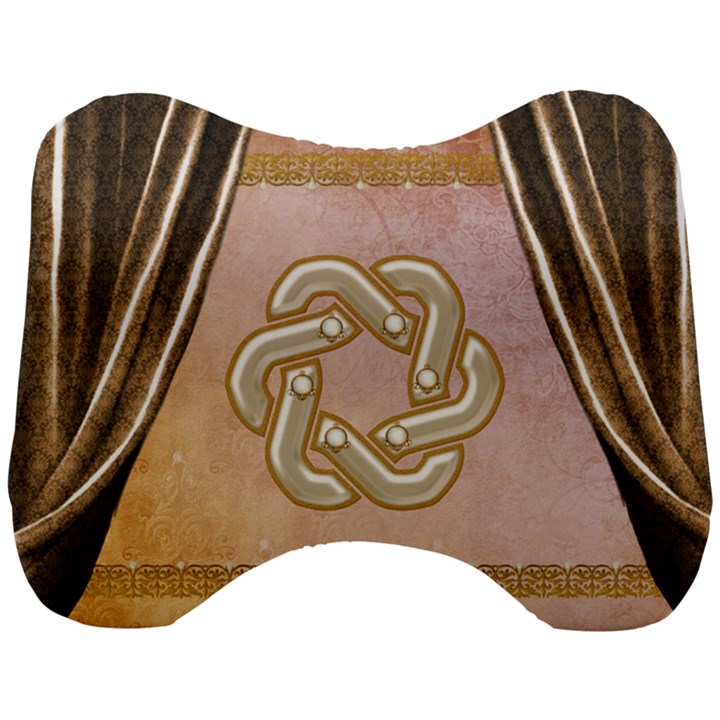 Decorative Celtic Knot Head Support Cushion