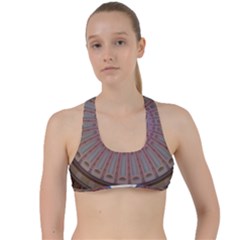 Statehouse Rotunda Criss Cross Racerback Sports Bra by Riverwoman